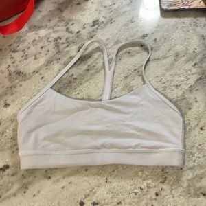 White lululemon Y bra